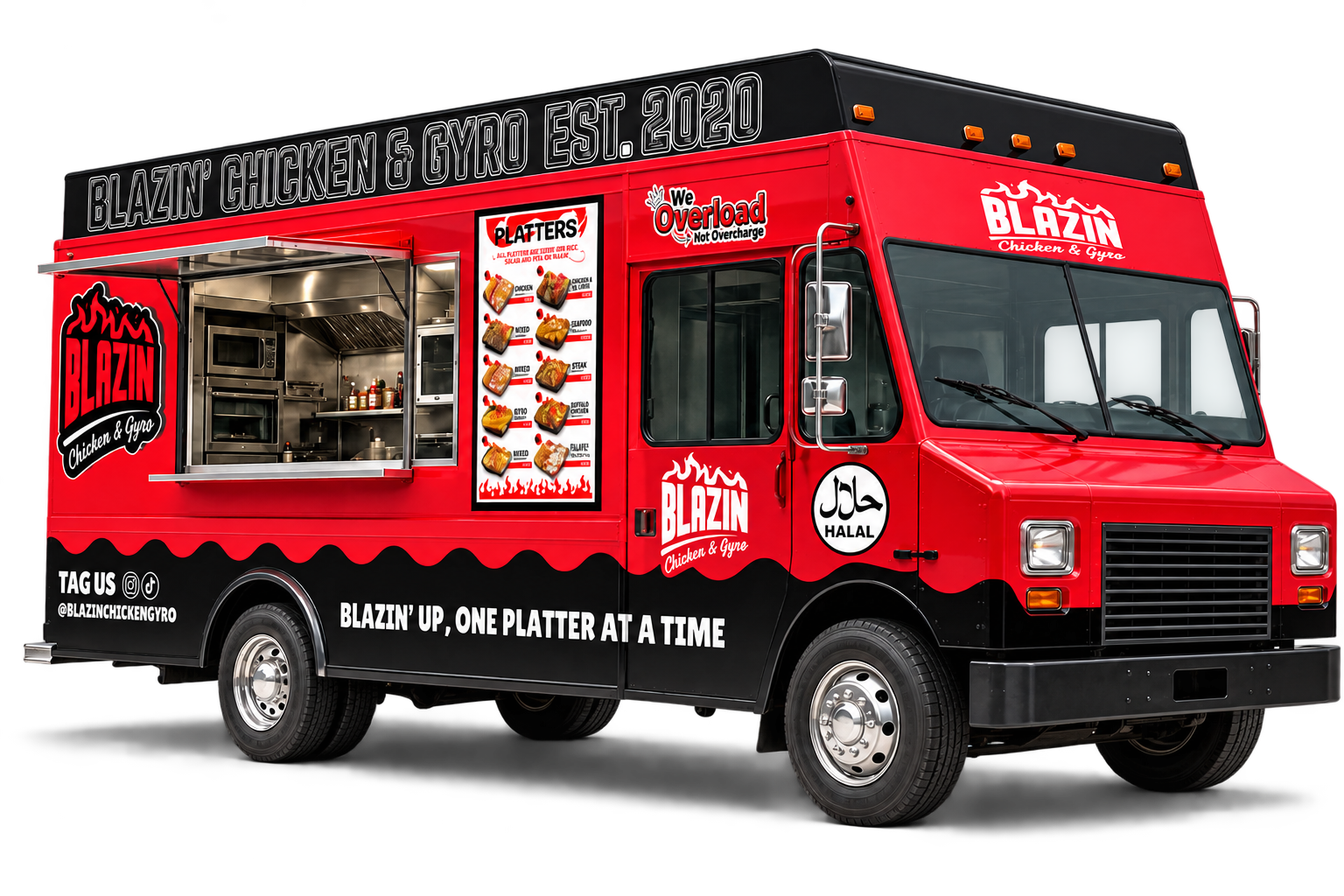 The Blazin Chicken & Gyro food truck